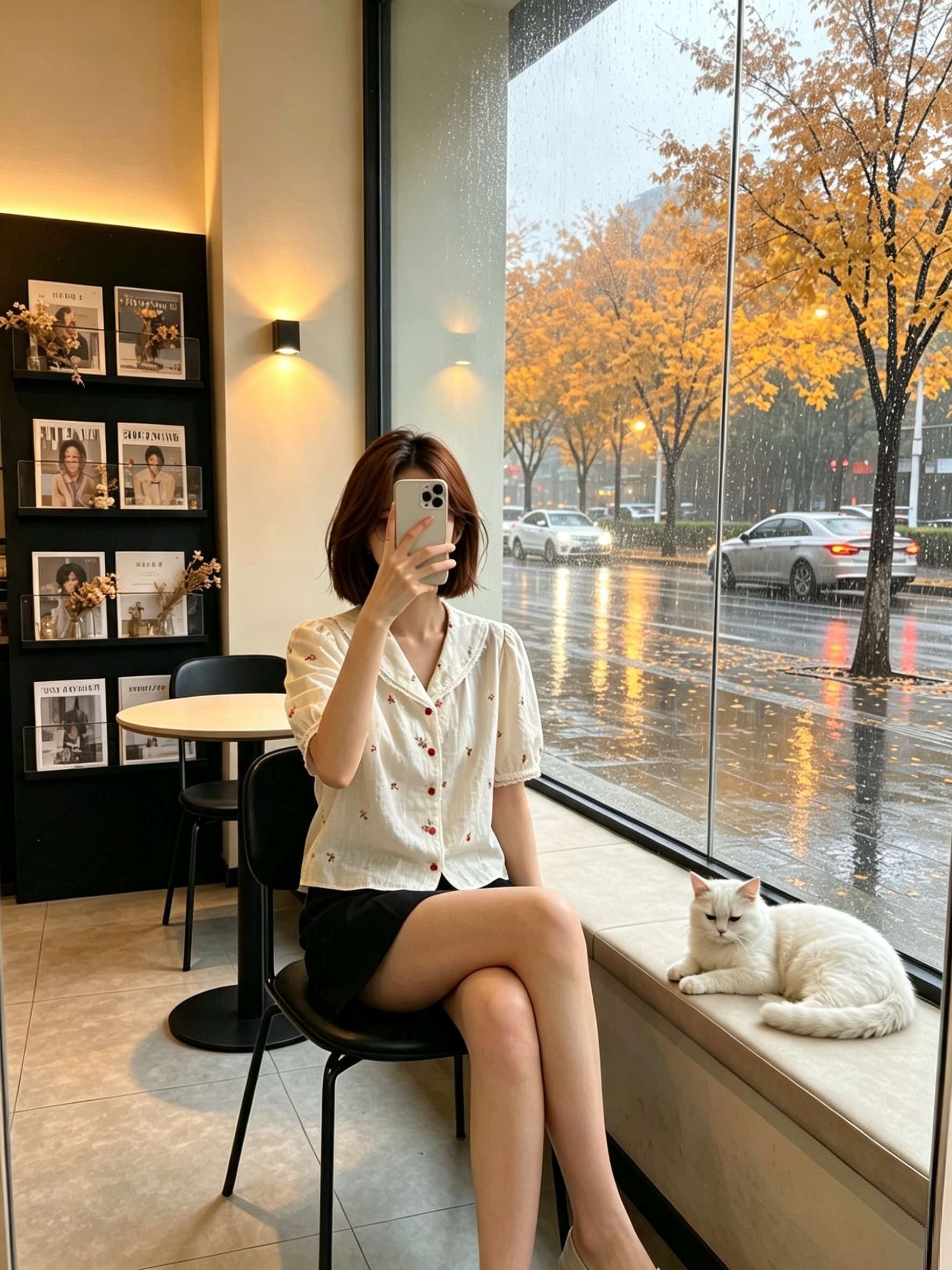 Women's White Floral Lace Trim Collared Loose Short Sleeve Shirt 2026 Summer Sweet Age Reducing Top
