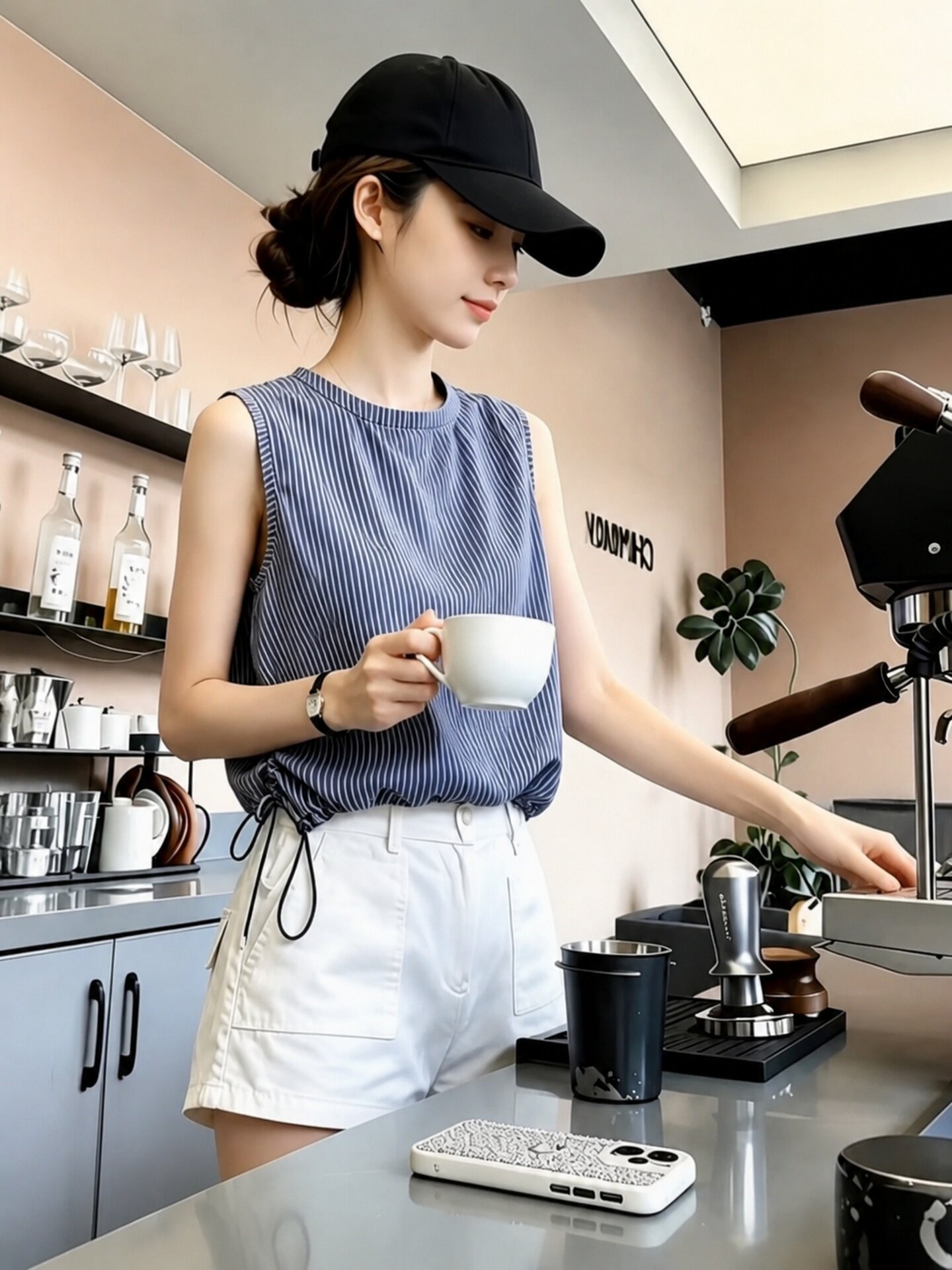 Women's Striped Loose Sleeveless Cami Top Summer 2026 Casual - Image 2