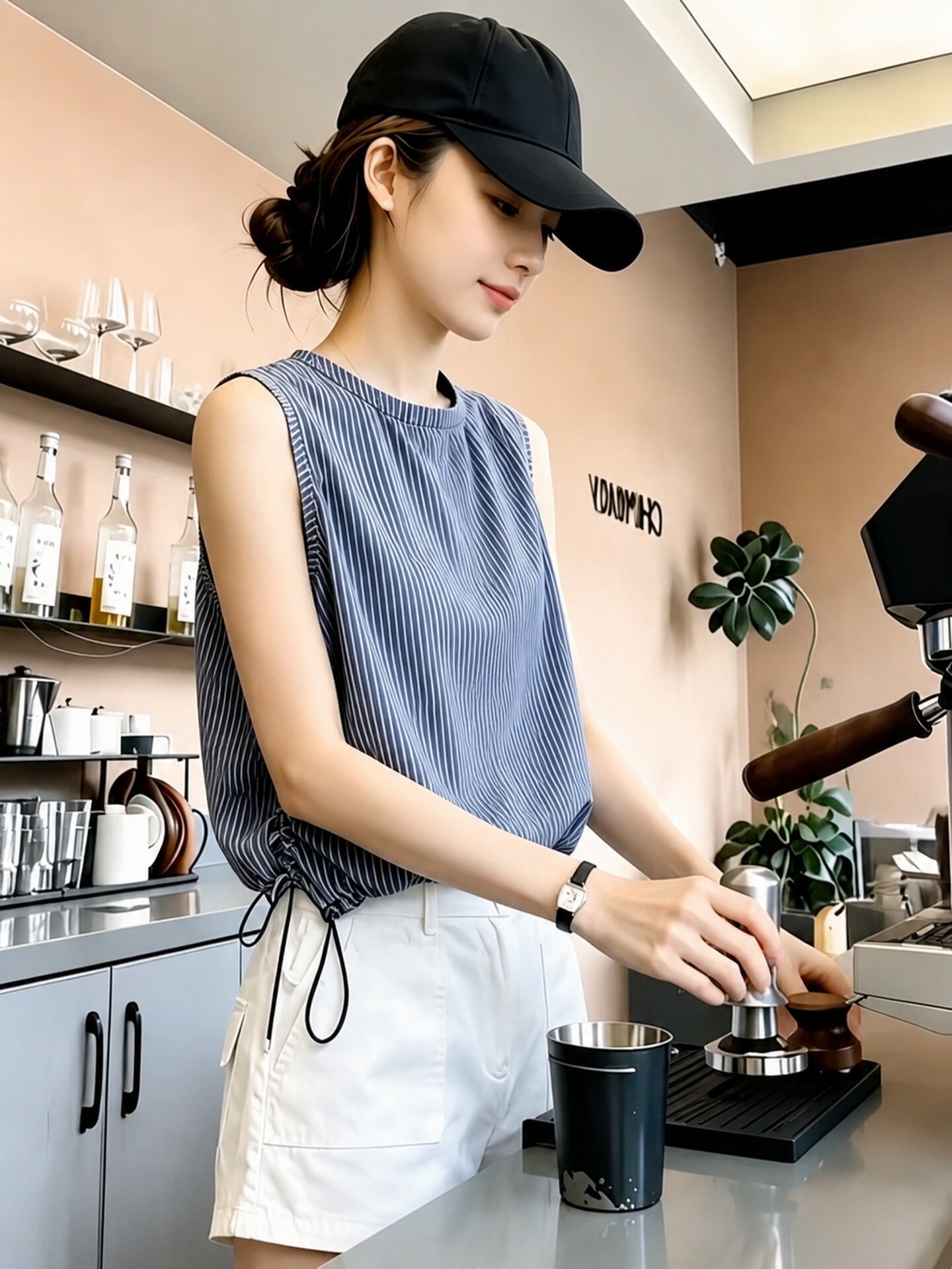 Women's Striped Loose Sleeveless Cami Top Summer 2026 Casual - Image 4